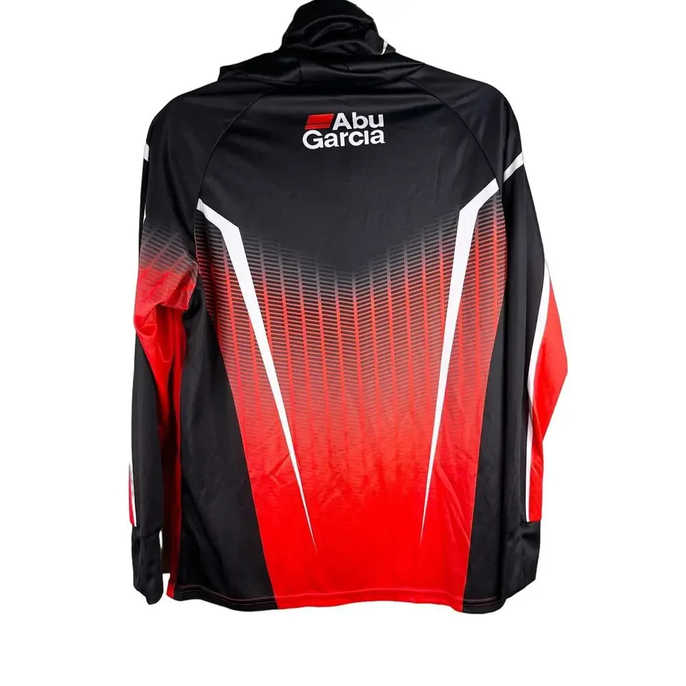 Abu Garcia Mens Jacket Fishing Fish Full Zip Hood M New